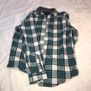 Plaid button down